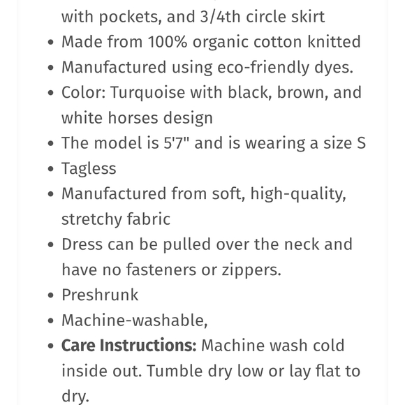 Svaha USA Horsing Around Organic Cotton Swirl Dress - Picture 6 of 6